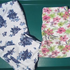 Bundle girls one pair of capris one pair of shorts